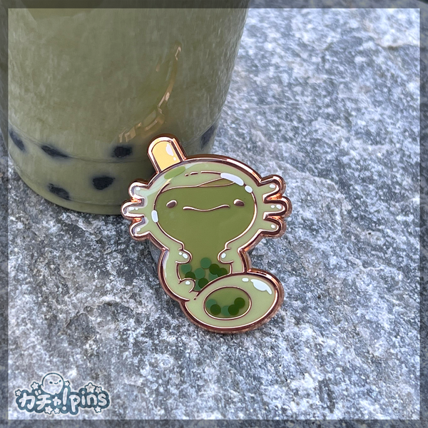 Boba Axolotl Pins