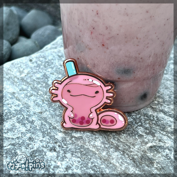 Boba Axolotl Pins