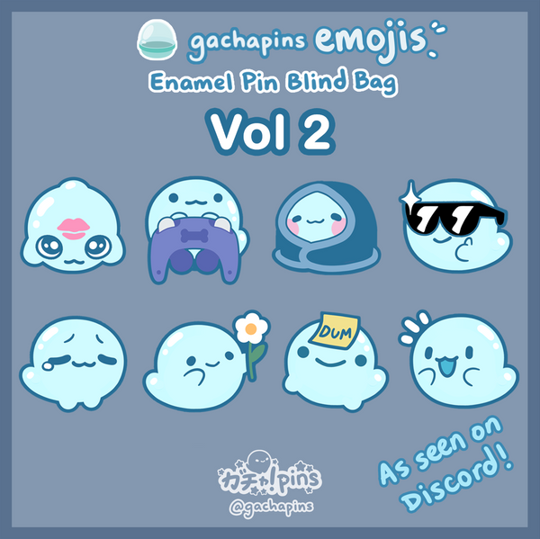 Ghost Emote Vol2 Blind Bag Pins