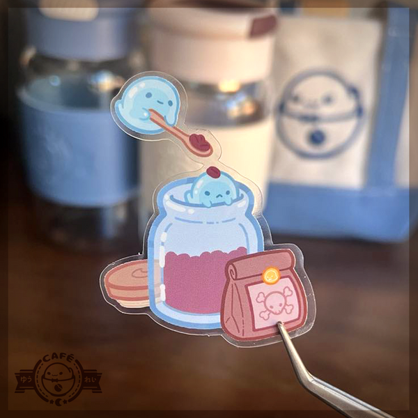 Café Ghost Stickers