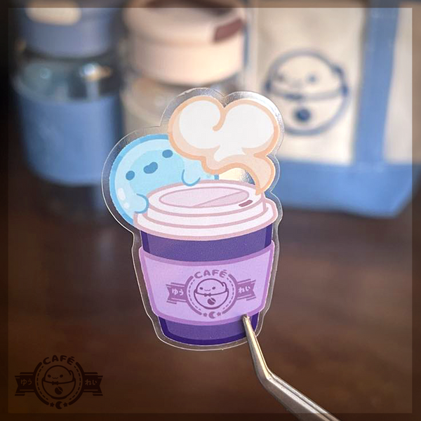 Café Ghost Stickers