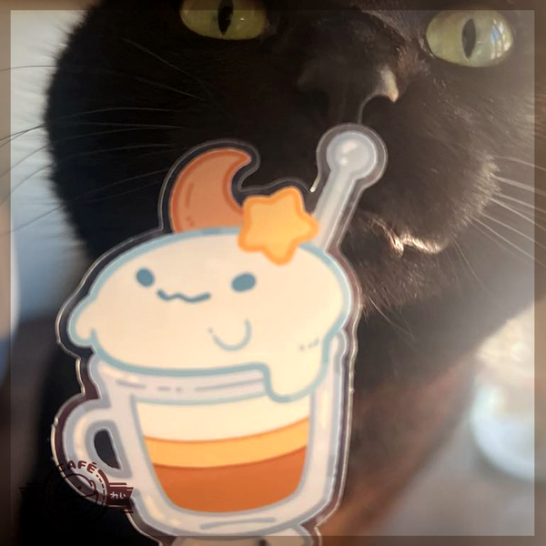 Café Ghost Stickers
