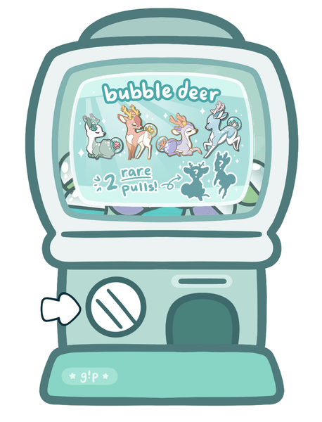 Mystery GACHA Pin - Bubble Deer Collection