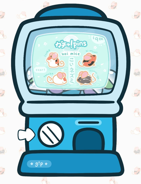 Mystery GACHA Pin - Koi Mice Collection
