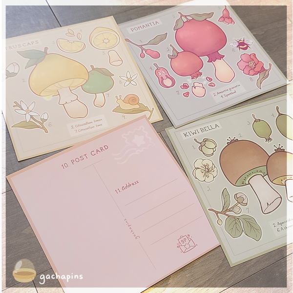 Fruitcaps Postcard Prints