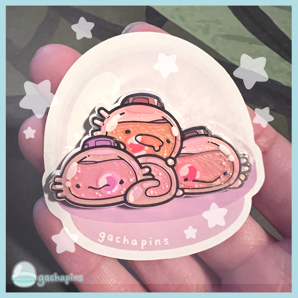 Ramune Axolotl Pin