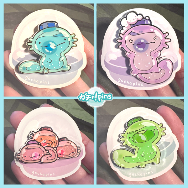 Ramune Axolotl Pin