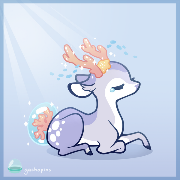 Reef Coral Bubble Mini Pin - Bubble Deer