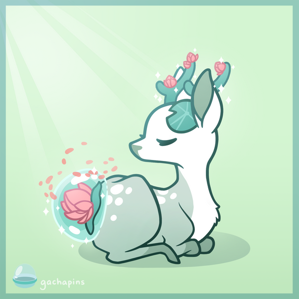 Pond Lotus Bubble Mini Pin - Bubble Deer