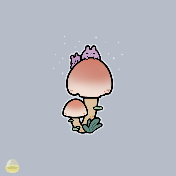 Bunny Sulfur Tuft - Mushroom Critters