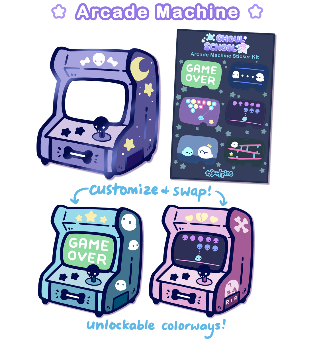 Arcade Map Pin Arcade Machine Pin Kit – GachaPins