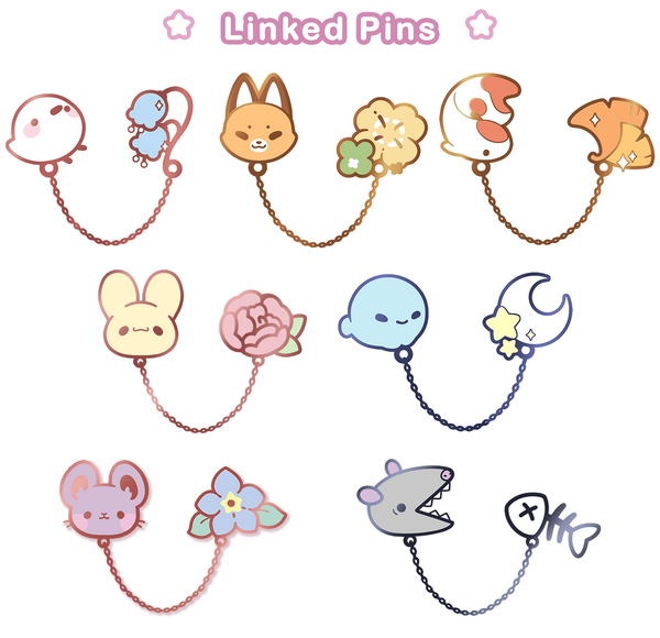 Linked Potion Charms Pins