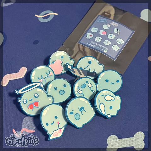 Ghost Emote Blind Bag Pins