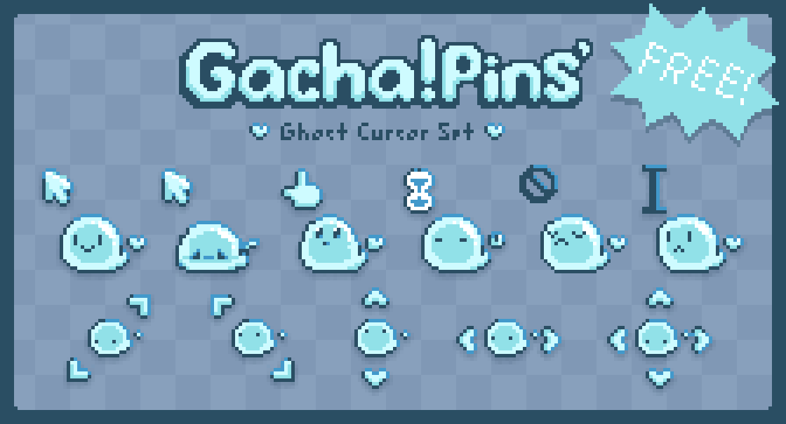 Ghost Cursor - Blue – GachaPins