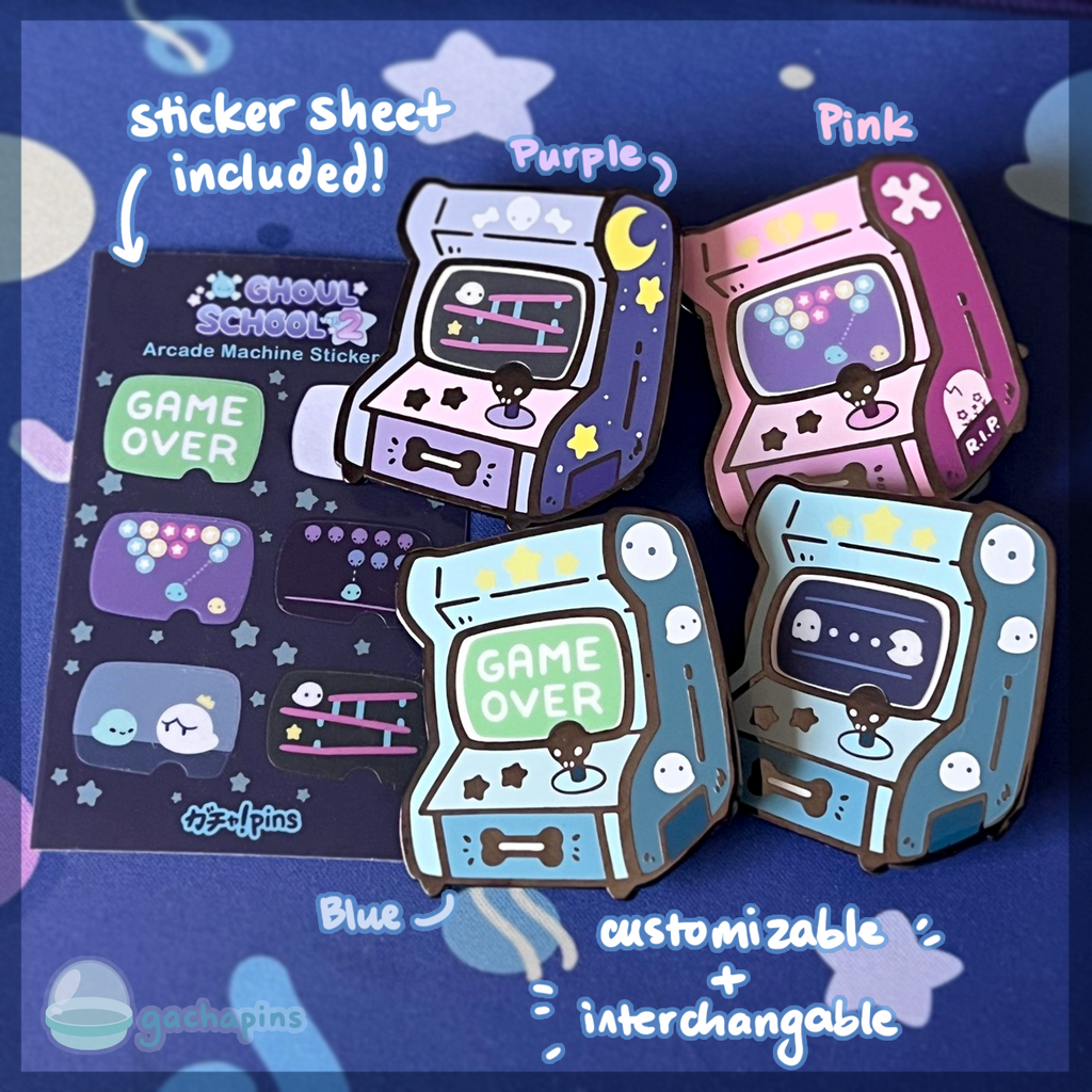 Arcade Map Pin Arcade Machine Pin Kit – GachaPins