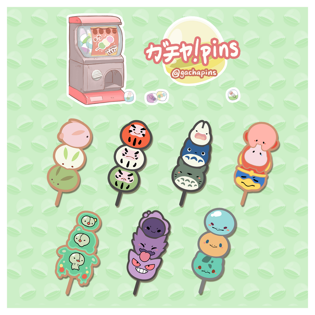 Dango Pin GachaPins Gengar - Dango