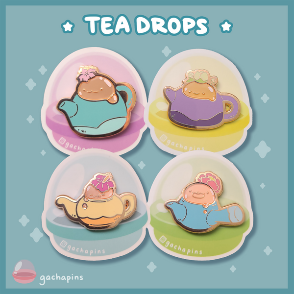 Mystery GACHA Pin - Tea Drops Collection